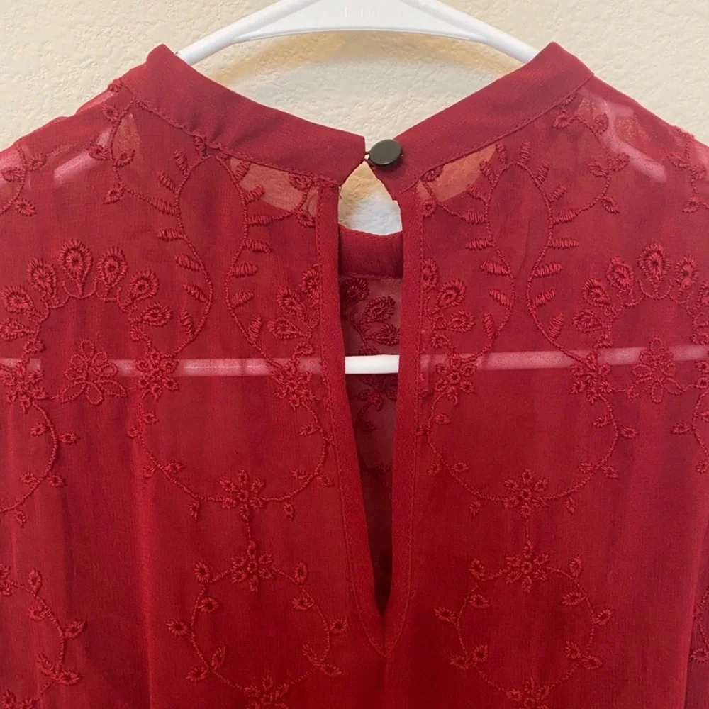 Midi red dress - Picture 4 of 7